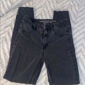 AE skinny cut off jeggings y2k